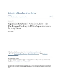 The Due Process Challenge to Ohioâ•Žs Super-Maximum Security Prison