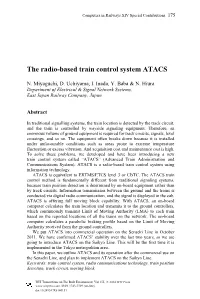 The Radio-Based Train Control System ATACS