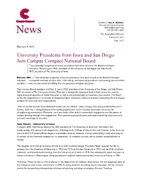University Presidents from Iowa and San Diego Join Campus Compact