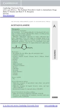 Acetazolamide