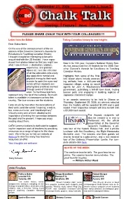 Chalk Talk, Vol 3, Issue 5-GG Finalists 2006.Pub