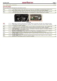 Extract Catalogue for Auction