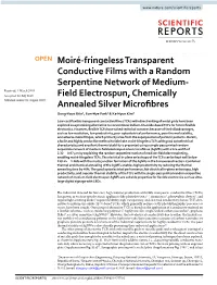 Moiré-Fringeless Transparent Conductive Films with a Random