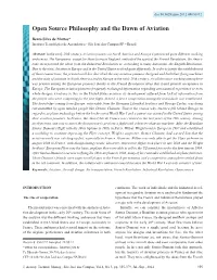 Open Source Philosophy and the Dawn of Aviation