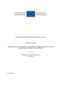Project Against Corruption in Albania (Paca)