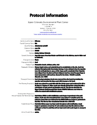 Protocol Sego Lily