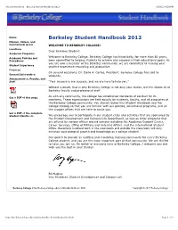 Student Handbook - Berkeley Student Handbook 2012 9/20/12 4:20 PM