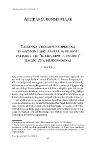 Allikas Ja Kommentaar
