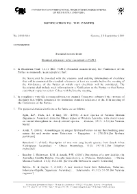 Notification to the Parties