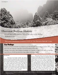 Overview Section: History a Look Back at the Historical Role of Agriculture in the Rockies by Patrick Creeden