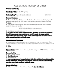 Service of Commissioning and Welcome