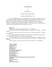 The God Equation by Mike Hockney Published by Hyperreality Books