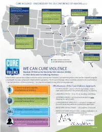 WE CAN CURE VIOLENCE Detect and Interrupt Change the Behavior Change the Transmission Ranked #9 NGO Inof Thethe Highest World by NGO Advisorcommunity (2020) Norms
