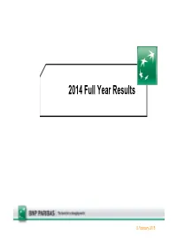 2014 Full Year Results