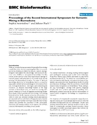 BMC Bioinformatics Biomed Central