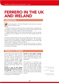 Ferrero in the Uk and Ireland Introduction
