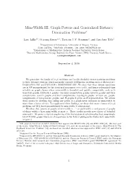 Mim-Width III. Graph Powers and Generalized Distance Domination Problems∗
