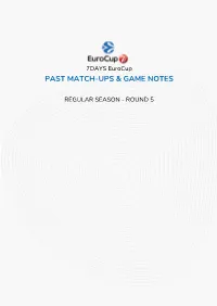 Past Match-Ups & Game Notes