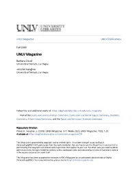 UNLV Magazine UNLV Publications