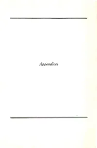 Appendices XII