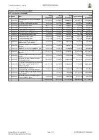 Appropriation Bill