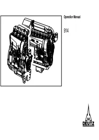 DEUTZ Pose Also Implies Compliance with the Con- Original Parts Is Prescribed