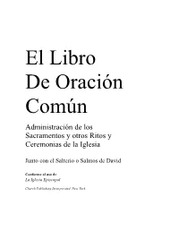 El Libro De Oración Común