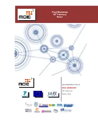 Final Workshop 28 February Rome