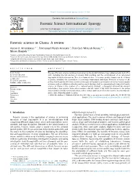 Forensic Science in Ghana: a Review