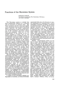 Functions of the Haversian System