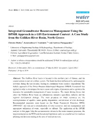 Integrated Groundwater Resources Management Using the DPSIR Approach in a GIS Environment Context: a Case Study from the Gallikos River Basin, North Greece