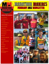 Newsletter Contents