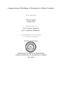 Nishad Singhi Btech Thesis