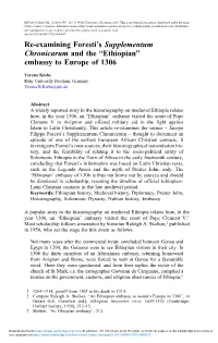 Re-Examining Foresti's Supplementum Chronicarum And