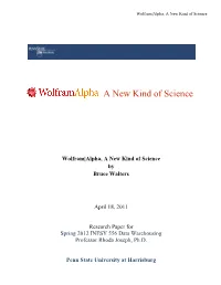 A New Kind of Science