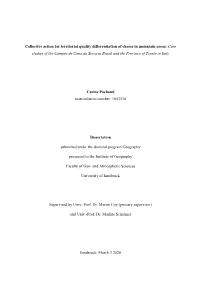 Collective Action for Territorial Quality Differentiation