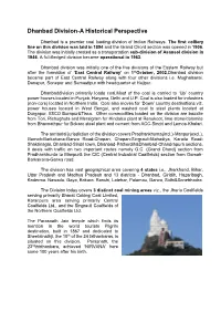 Dhanbad Division-A Historical Perspective