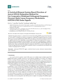 (DOA) Estimation Method for Un-Cooperative Wideband Orthogonal Frequency Division Multi Linear Frequency Modulation (OFDM-LFM) Radar Signals