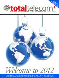 Looking Ahead to the Coming Year in Telecoms Introducing