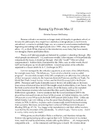 Raising up Private Max U