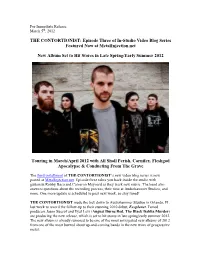 THE CONTORTIONIST: Episode Three of In-Studio Video Blog Series Featured Now at Metalinjection.Net