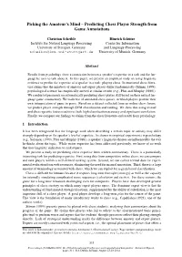 Predicting Chess Player Strength from Game Annotations