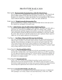 PROTOTYPE RAILS 2020 Rev