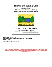 SUMMER 2021 NEWSLETTER JUNE JULY AUGUST HHC Web Page: ______