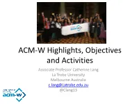 ACM-W Report