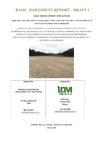 Basic Assessment Report – Draft 1