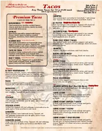 Bq Test Menu 2