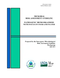 Microbial Risk Assessment Guideline