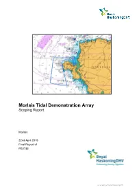 Morlais Demonstration Zone Scoping Report, 2015