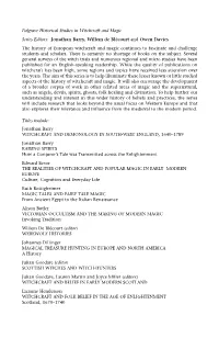 Palgrave Historical Studies in Witchcraft and Magic Series Editors